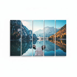 Printed <b>Canvas</b> Art: Dolomites Mountain Landscape, <b>Framed</b> Wall Decor,SET OF 5 <b>CANVAS</b> - Product Image 2