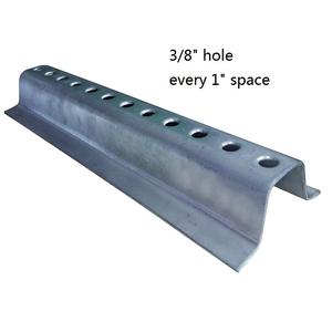 Poste de señal de canal <span class=keywords><strong>en</strong></span> U de 6 pulgadas, acero <span class=keywords><strong>esmaltado</strong></span> al horno verde, peso medio de 1,12 libras - Product Image 2