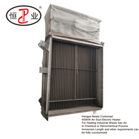 Chauffe-air électrique en acier inoxydable de 600 kW pour conduits, régénération par désorption haute température pour processus pétrochimiques et chimiques