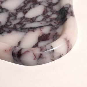 Vassoio Decorativo Moderno in Marmo Calacatta <span class=keywords><strong>Viola</strong></span> di Forma Irregolare, Lussuoso e Naturale, per Matrimoni, San Valentino, Bagno e Casa - Product Image 3