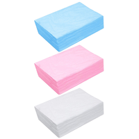 Parure de draps jetables américaine en tissu non tissé spunbond respirant, pour lit d'hôpital, taille King, à rayures tissées, pour hôtels