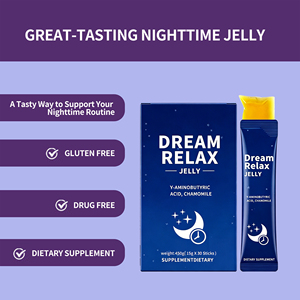 Bâtonnets de gelée OEM Dream Relax - Avec GABA et extrait de camomille pour favoriser le sommeil, sans médicaments et sans gluten, 30 bâtonnets, marque privée - Product Image 2