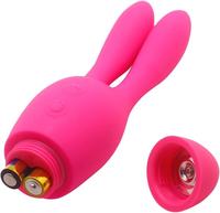 Vibromasseur Aphrodisia Rabbit à double moteur, en silicone, étanche, 10 fonctions, multi-vitesses, faible bruit, masseur clitoridien et point G, fonctionne sur piles