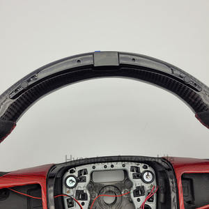 พวงมาลัยรถยนต์แบบปรับแต่งได้ ไฟ LED อัตโนมัติ หุ้มอัลคันทารา คาร์บอนไฟเบอร์ สำหรับรถเชฟโรเลต มาลิบู ครูซ - Product Image 3