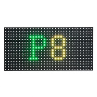 Module de panneau d'écran LED P8 256*128mm 32*16 pixels 1/4 Scan Extérieur 3-en-1 SMD3535 RGB Pleine Couleur Alimentation CC Noir