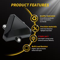 DXZ MD-S18-W 12V-24V 18 LED Feu de position latéral ambre, indicateur de dégagement, feu d'avertissement de rechange OE MDS18W pour nouveau camion