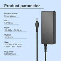 Chargeur universel pour ordinateur portable 45W 19V 2.37A DC 5.5*2.5mm Adaptateur secteur de remplacement pour Toshiba