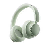 Headphone ANC Bluetooth portabel suara Surround Stereo tinggi Headset peredam kebisingan Over-Ear OEM untuk kantor, rumah, perjalanan
