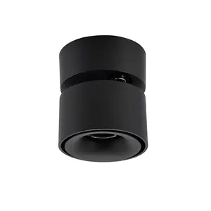 High Quality Dimmable Aluminium Housing Cylindr Spotlight Surface Mounted Ceiling Led Spot Lamp Small Round Led Down Light