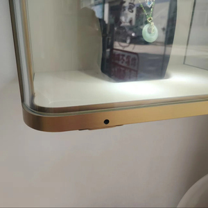 Affichage moderne en métal éclairage LED mur vitrine en verre affichage de bijoux armoire verrouillable arc verre <span class=keywords><strong>niche</strong></span> armoire vitrine de bijoux - Product Image 6