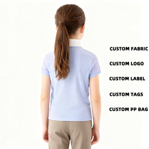 ARLAN Unique kids equestrian clothing woman equestrian half sleevs polo shirt <b>equestrianism</b> - Product Image 2