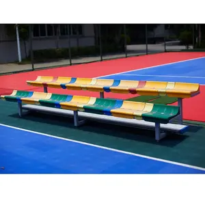 wholesale player bench with plastic seat or aluminium seat stadium bleachers aluminum grandstand seating system