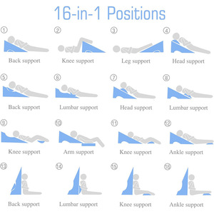 Cojín de cabecera personalizado, rectangular, de algodón, de color sólido, almohada de maternidad con inserto para mujeres embarazadas y cuidado de personas mayores - Product Image 2