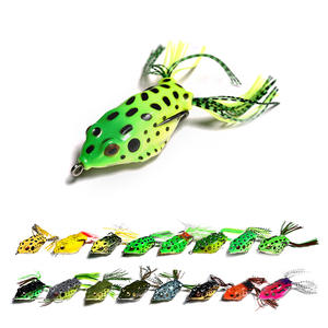 เหยื่อ<span class=keywords><strong>ตก</strong></span><span class=keywords><strong>ปลา</strong></span>แบบกบชีวเมติกส์ลอยน้ำได้น้ำหนักเบา4.5ซม. 5.5ซม. เหยื่อปลอมแบบลอยน้ำได้ทำจากซิลิโคนแถบยาง - Product Image 1