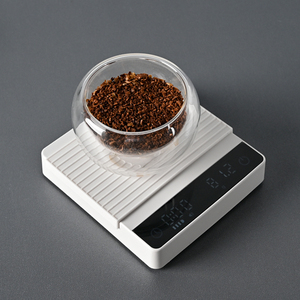 ميزان قهوة Q <span class=keywords><strong>MINI</strong></span> عالي الدقة مع مؤقت وشاشة مضاءة خلفيًا لتحضير الإسبريسو بطريقة الصب - Product Image 3