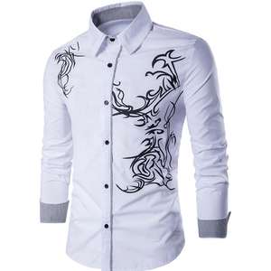 <span class=keywords><strong>Chemise</strong></span> cardigan à manches longues pour hommes, imprimé ethnique, tenue <span class=keywords><strong>tendance</strong></span> et décontractée, collection printemps et automne <span class=keywords><strong>2022</strong></span> - Product Image 2