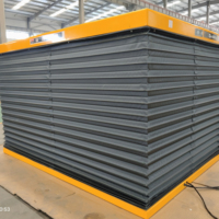 Plateforme de travail à ciseaux hydraulique PLK LIFT HW4001, acier haute résistance, table de 1700x1200 mm, capacité de 4 tonnes, commande à distance