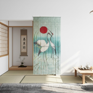 Cortina Vertical de Bambú con Cuentas, Hecha a Mano en Vietnam, Diseño Bohemio Personalizado, Decoración para Ventanas Octogonales, Se Acepta OEM - Product Image 3