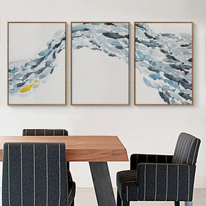 Nhà Máy Bán Buôn Tùy Chỉnh Tác Phẩm Nghệ Thuật 3 Miếng Đặt Hàng Số Lượng Lớn Nghệ Thuật Đương đại Cho Các Dự Án Khách Sạn Tường Nghệ Thuật Kéo Dài Vải In - Product Image 5