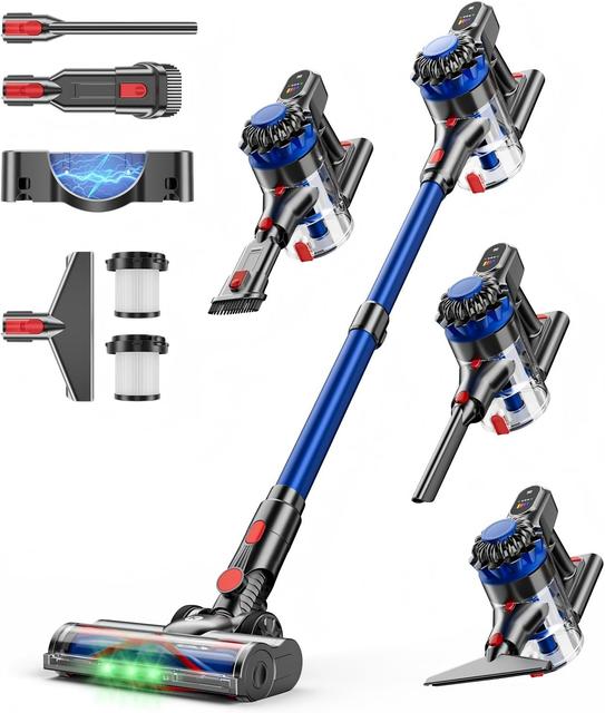 High Suction Wireless Handheld Vacuum Cleaner Battery-Powered for Household Carpet Cleaning Dry Function Bagless Installation