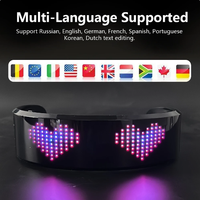 Verres à LED contrôlés par l'application avec Bluetooth pour les occasions du Nouvel An et de Noël