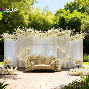 Decoración de Boda LEDA, Fondo de Flores Artificiales, Pared Floral, Fondo de Flores Artificiales para Fiesta de Bodas - Product Image 2