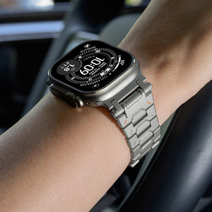 นาฬิกาสปอร์ตแฟชั่นใหม่ สายไทเทเนียมแท้ เหมาะสำหรับสายแอปเปิ้ล แอปเปิ้ลวอทช์ อัลตร้า - Product Image 5