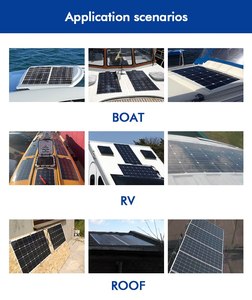 แผงโซลาร์เซลล์แบบยืดหยุ่น OEM ปรับแต่งได้ 100W 200W 300W 400W 500W พร้อมเครื่องชาร์จแบตเตอรี่ 12v 18v 24v สำหรับเรือ รถยนต์ และบ้าน - Product Image 4