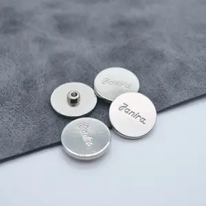 Botón de remache para ropa vaquera, Logo personalizado decorativo de aleación de cobre y Zinc, gran oferta