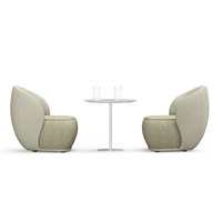 Grands Furniture - Mobilier design moderne - Canapés individuels en tissu coloré - Chaise de salon - Fauteuil de détente - Chaises en tissu avec accoudoirs