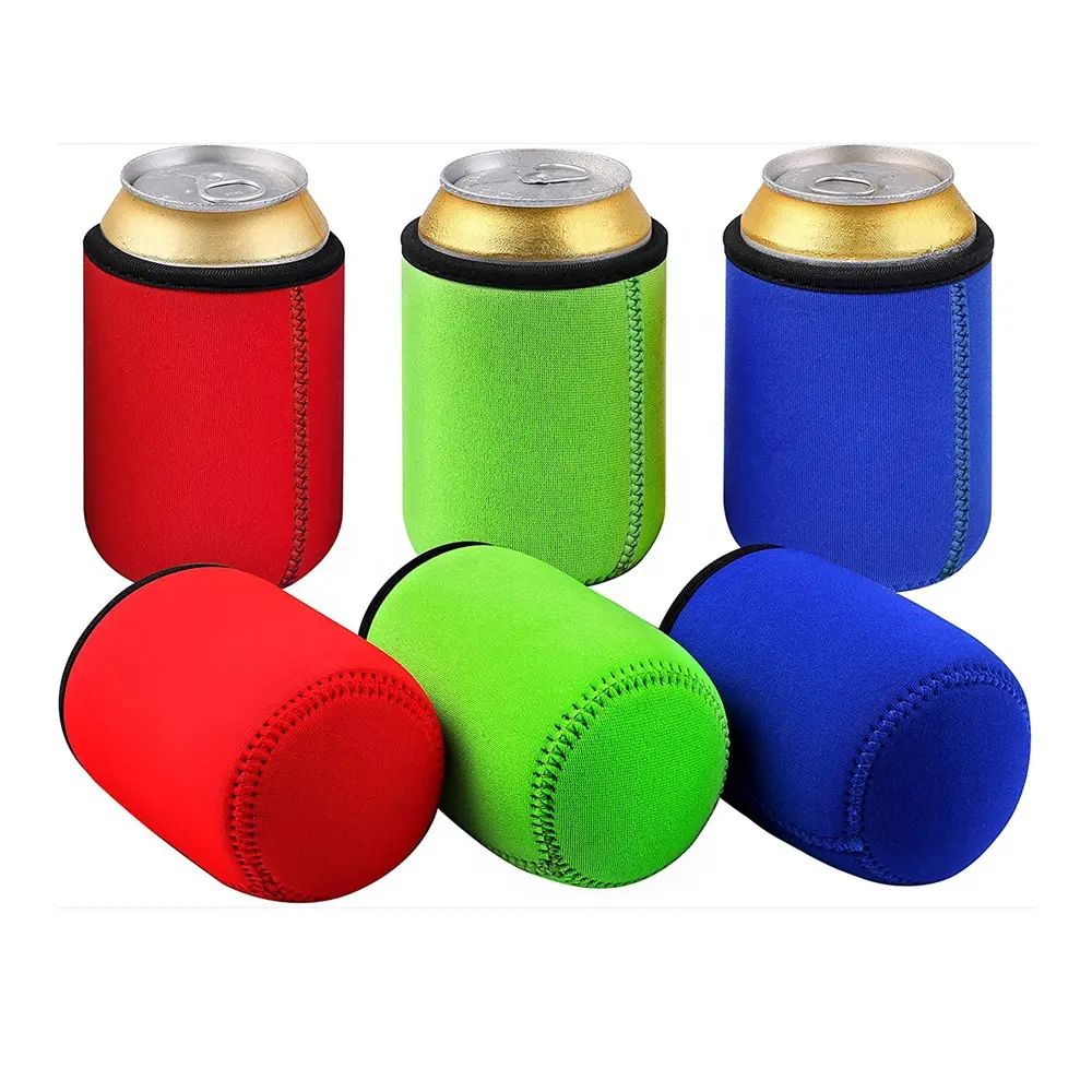 Factory price MOQ 100pcs wholesale cooling beer can cover drinks tin cooler holder Neoprene bottle Can Cooler sleeve