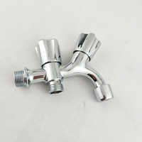 Robinet de machine à laver et d'évier à double ouverture avant-arrière, en alliage de zinc, design moderne et minimaliste, à ouverture rapide, pour le commerce extérieur
