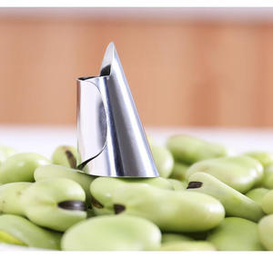 Outil de décorticage en acier inoxydable Portable multifonction jardin ménage coupe-légumes <span class=keywords><strong>pouce</strong></span> couteau doigt garde WB08042 - Product Image 2