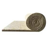Rouleau de laine de roche de basalte flexible pour l'isolation thermique et phonique des murs extérieurs et des tuyaux, norme EN ASTM