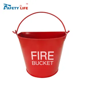 Steel Metal Fire Bucket 8L