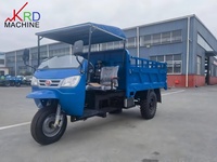 Tricycle diesel à moteur, camion de transport à trois roues robuste pour l'agriculture, la construction, l'exploitation minière, capacité de charge élevée
