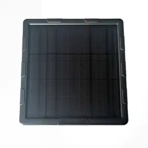 5W सौर पैनल के लिए शिकार निशान कैमरा में निर्मित लिथियम बैटरी 6V 12V सौर ऊर्जा बैंक कार्बन फाइबर सौर पैनल चार्जर