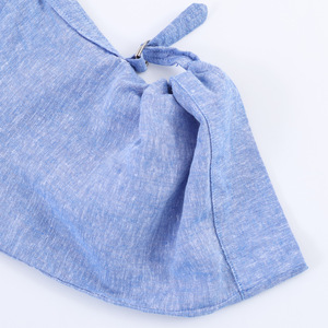 Robe chemise midi boutonnée en lin pour <span class=keywords><strong>femme</strong></span>, collection Printemps 2026, coupe décontractée, avec ceinture – Style vintage, fabrication OEM par usine <span class=keywords><strong>de</strong></span> vêtements chinoise - Product Image 5