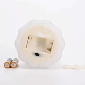 Lámpara de cristal <span class=keywords><strong>BrightSide</strong></span> Mushroom Confetti - Verde salvia/blanco, luces de hadas que funcionan con pilas - Product Image 5