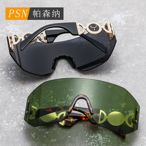 Psn Shield <b>Sunglasses</b> <b>Rimless</b> UV400 Unisex Outdoor Sports Adult Fashion - Product Image 2