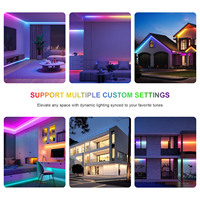 Contrôleur LED intelligent IoT mini double mode SP528E SPI RGB, contrôle vocal via application, synchronisation musicale sans fil, haut-parleur intelligent, DC5-24V, 1200 canaux