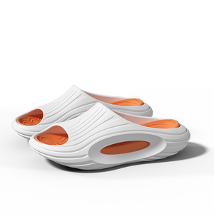 Nouvelles sandales d'été pour hommes, décontractées, à semelle épaisse en EVA, avec tige en PVC givré, bout fermé/ouvert, confortables - Product Image 1