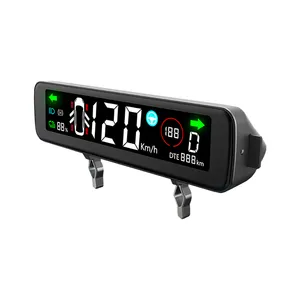 Mini évent caché tableau de bord intégré 3.9 "affichage du compteur de vitesse groupe d'instruments affichage tête haute statut de porte pour Tesla