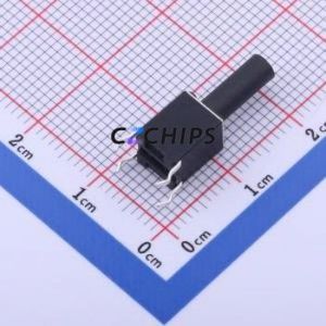 TS-1095KD-A205B3-D2 Tactile Switch Through hole-4P,6x6mm Switch Single Pole Single Throw Round Button 2.5N Through Hole - Product Image 2