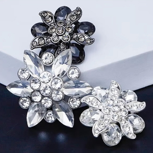 Bán Buôn Pha Lê Nút Bling Bling Hoa Thạch Nút Cho Áo Sang Trọng Thời Trang Đá Chân Nút Biểu Tượng Tùy Chỉnh - Product Image 6