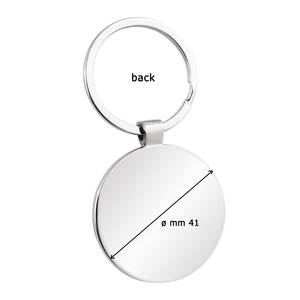 Llavero Redondo con Logotipo Grabado con Láser, Impresión UV, Acero Inoxidable, Cuero, Acrílico, Madera, Mosquetón - Product Image 3