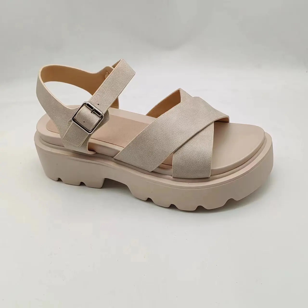 Sandalias de tacón para mujer Zapatos cómodos de verano Sandalias de plataforma para damas