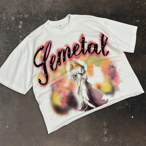 Camiseta Personalizada con Logotipo Estampado en Relieve, 100% Algodón, Unisex, para Hombre, Tallas Grandes, Impresión Personalizada, OEM, Venta al Por Mayor - Product Image 2