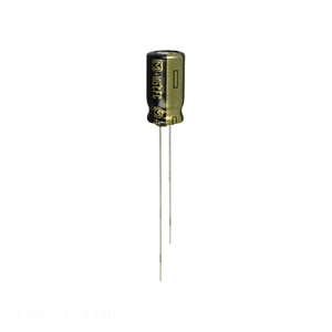 Condensador Original EEU-FC1J330 33 uF de Aluminio con Orificio Pasante, 33UF 20% 63V, Tipo TH Radial - Product Image 1