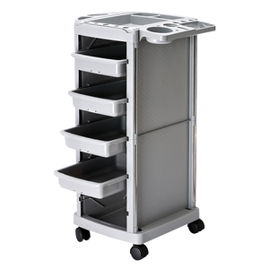 Salon beauty and hairdressing <b>tool</b> cart, hand push cart for hairdressing <b>tools</b>, perming and coloring hair cart - Product Image 5